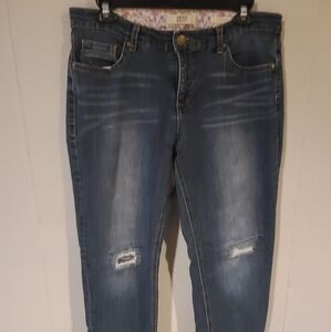 Women's Blue Jeans Denim Capris